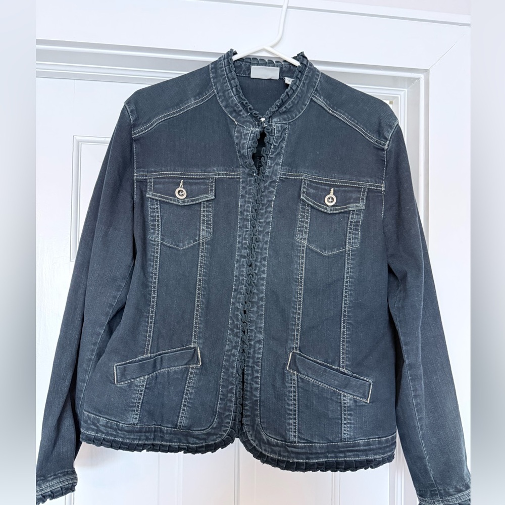 Chico's Dark denim Jean Jacket